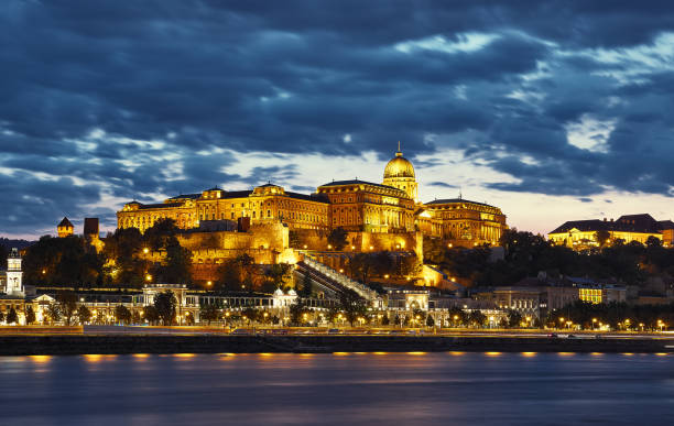 istock Royal palace in Budapest night. Hungary. Panorama 1084106110