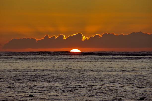 istock Iconic Tropical Indian Ocean Summer Sunsets - Le Morne, South West Mauritius 1084106906
