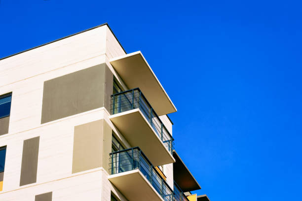istock Apartment residential home house building complex real estate copy space 1084114486
