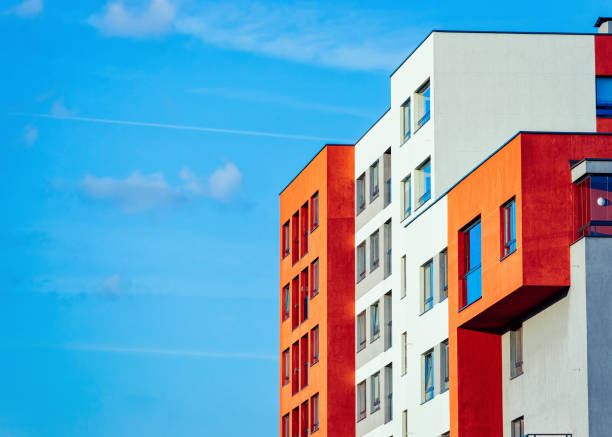 istock Apartment residential house building complex real estate copy space 1084114552