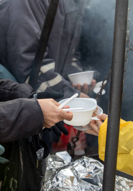 istock Warm food for the poor and homeless 1084117676