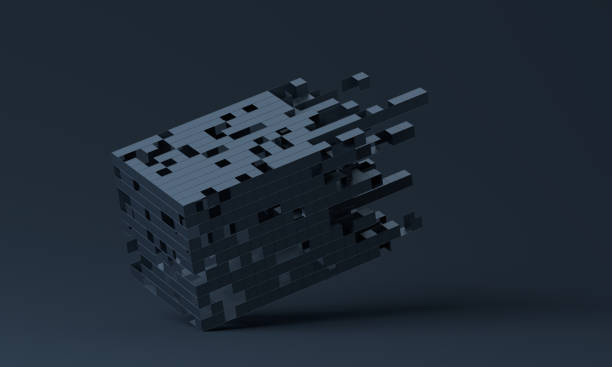 istock Abstract 3D Background of a Shape from Cubes 1084123614