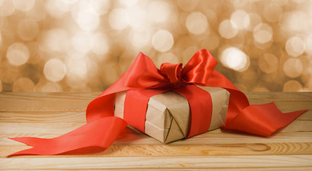 istock image of New Year's gift closeup 1084123860