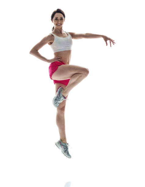 istock Beautiful athletic woman dancing gracefully 1084129006