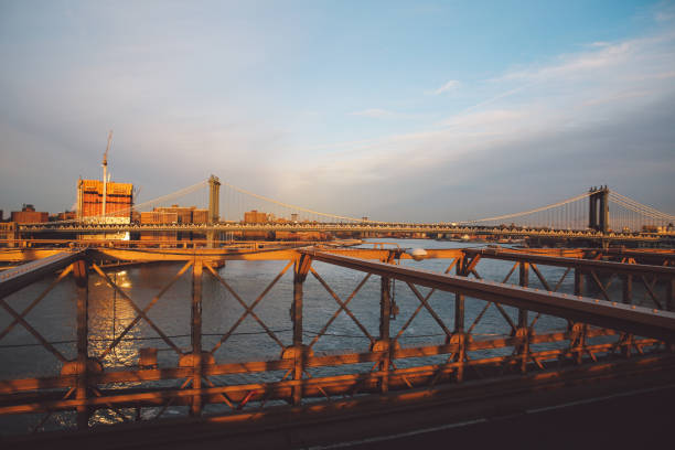 istock Suspension Bridge In City Against Cloudy Sky 1084135098