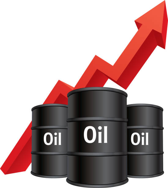 높은 연료  가격 - opec stock illustrations