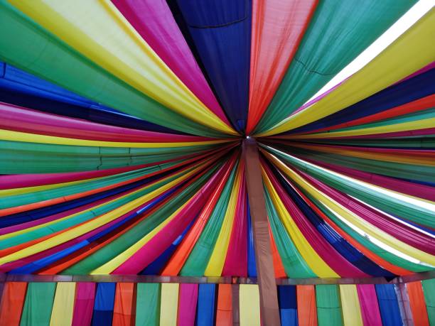 istock Selection of colorful fabrics 1084150706