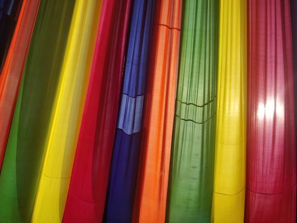 istock Selection of colorful fabrics 1084151086