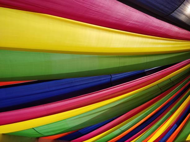 istock Selection of colorful fabrics 1084152884