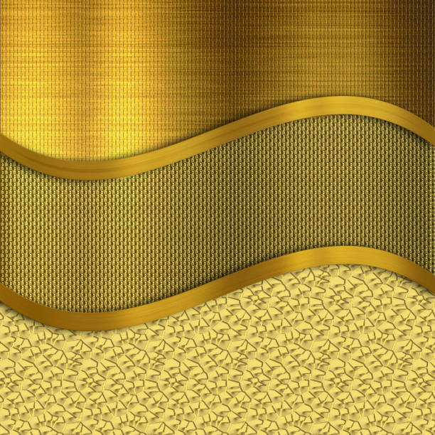 istock Shiny abstract engraved golden background with curves 1084155674