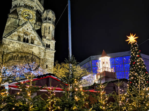 BERLIN, GERMANY-DECEMBER 16, 2018: Berlin Kurfurstendamm Christmas Market