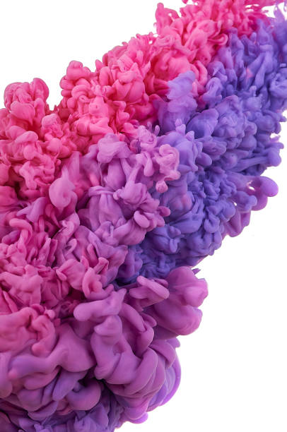 istock Ink in water. Splash paint mixing. Multicolored liquid dye. Abstract  sculpture background color 1084161130