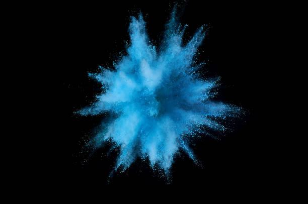 istock Colored powder explosion. Abstract closeup dust on backdrop. Colorful explode. Paint holi 1084161208