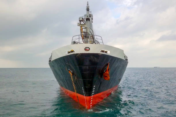 istock General cargo ship at sea - Aerial image 1084167428