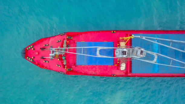 istock General cargo ship at sea - Aerial image 1084168134