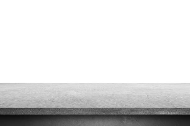 istock cement shelf table isolated on a white backgrounds, for display products 1084191294