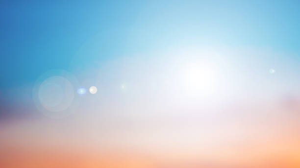추상 흐린된 자연 석양 황혼의 하늘 배경 스톡 사진