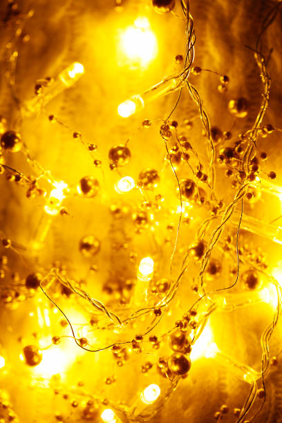 istock Christmas and New Year decorations, lights background 1084193502