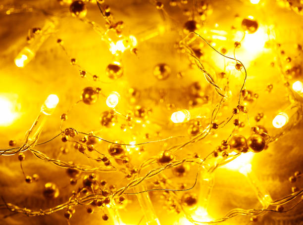 istock Christmas and New Year decorations, lights background 1084193530