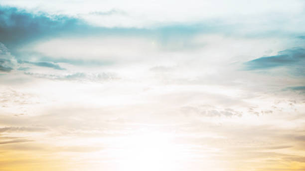 istock The sky with clouds in sunset, pastel vintage style 1084199974