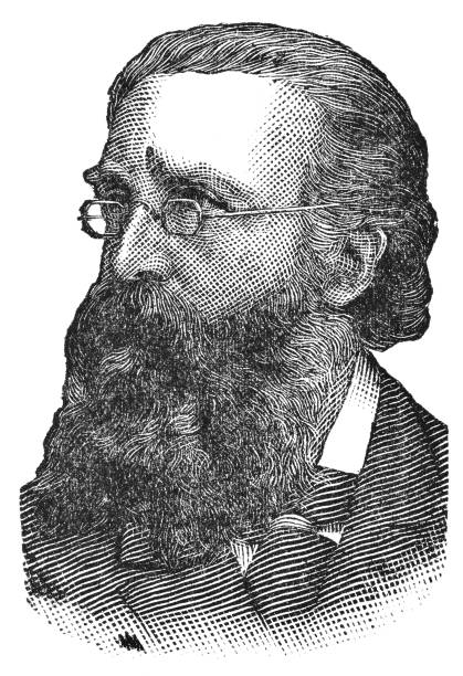 Justin McCarthy, Leader of the Irish National Federation Justin McCarthy, the first Leader of the Irish National Federation (circa 19th century). Vintage halftone etching circa late 19th century. mccarthy stock illustrations