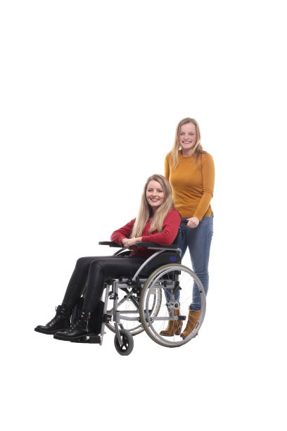 istock Women with a wheelchair 1084204506