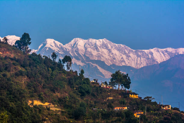 istock Annapurna Machapuchre (Fish Tail) Mountain view from pokhara 1084215192