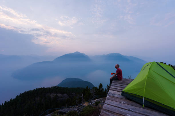 istock Solo hiking adventure in the mountains 1084215594