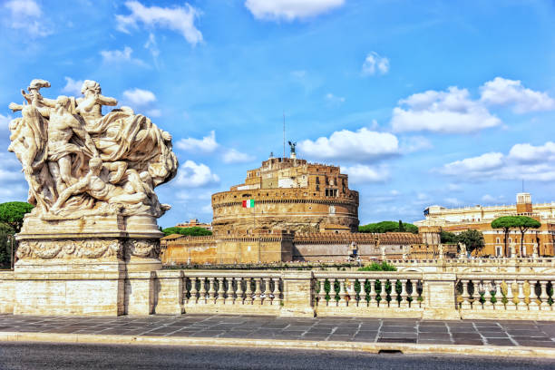 istock Castel Sant'Angelo from the Bridge called Ponte Vittorio Emanuele II, Rome, Italy 1084215938