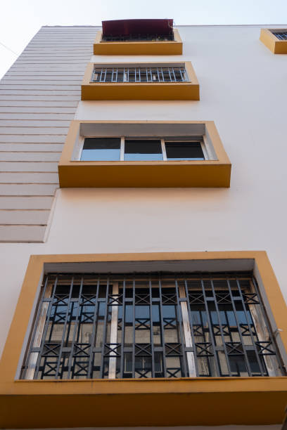 istock Building windows - modern architecture of Kolkata 1084217252