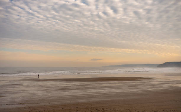 istock Scarborough coast with sea mist. 1084227732