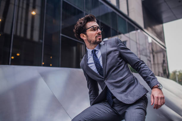 istock Businessman in gray suit 1084231648