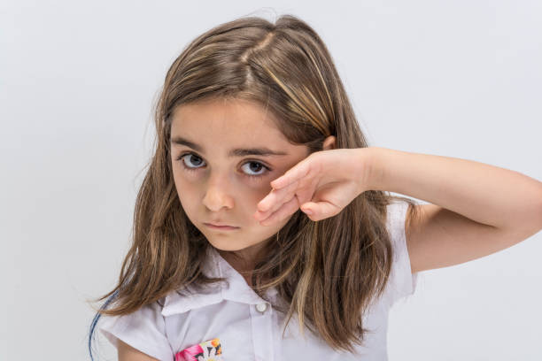 istock Sad little girl looking sideways 1084260108
