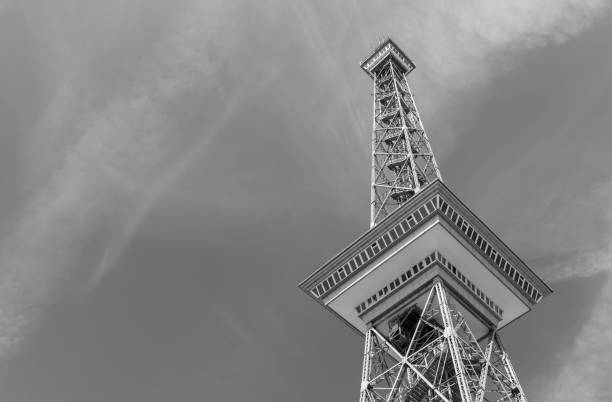 istock Low Angle View Of Communications Tower Against Cloudy Sky 1084265166