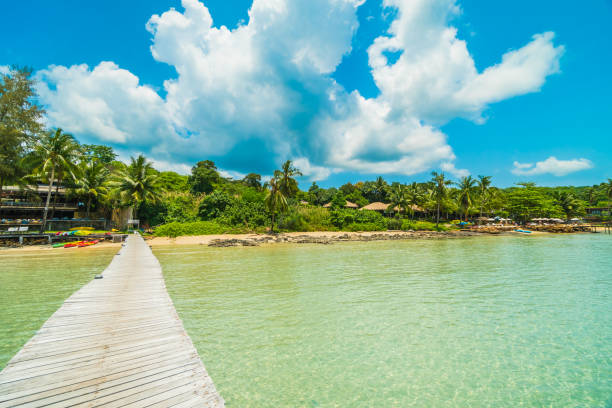 istock Wooden Pier Over Sea Against Sky 1084267504