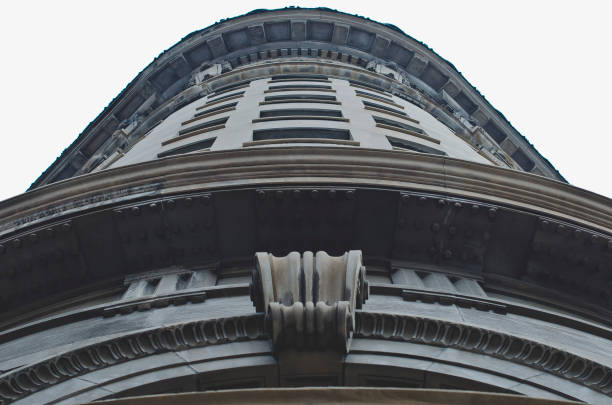 istock The front of the round old building 1084268214