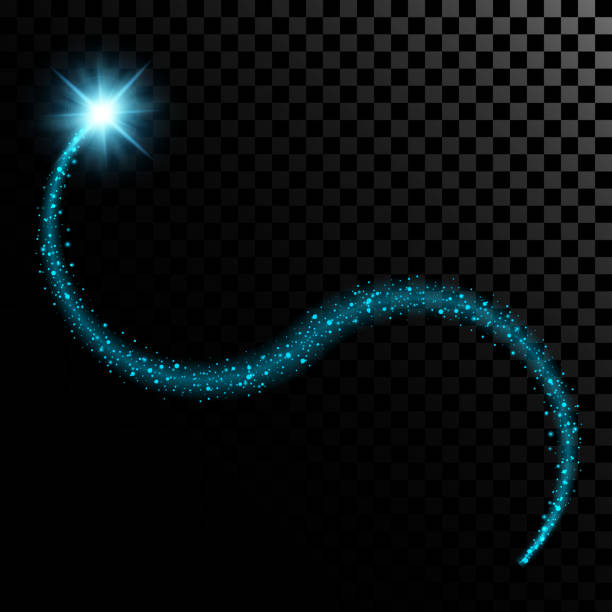 istock Creative concept Vector set of glow light effect stars bursts with sparkles isolated on black background. For illustration template art design, banner for Christmas celebrate, magic flash energy ray 1084271940