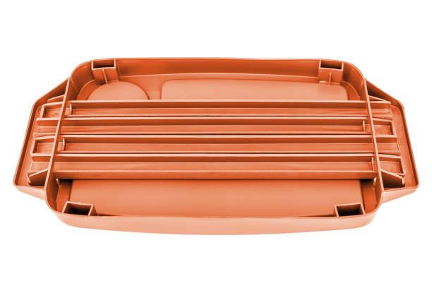 istock Color plastic table Tray salver isoleted on white 1084272848