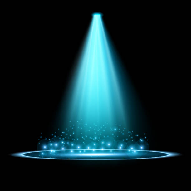 istock Creative concept Vector set of glow light effect stars bursts with sparkles isolated on black background. For illustration template art design, banner for Christmas celebrate, magic flash energy ray 1084275138