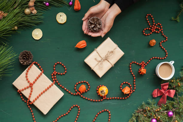 istock hands Christmas gifts new year bumps decor 1084276720