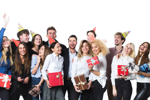 istock Holiday. Young beautiful people having fun on a white background. 1084279518