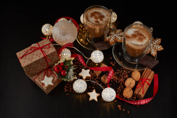 istock Coffee. Christmas and New Year composition. 1084282176