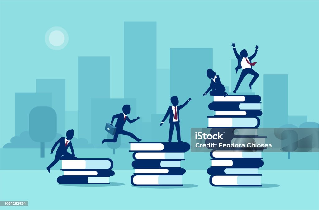Training/support Vector Vector Of Business People Having Staff Training And Learning Support ...