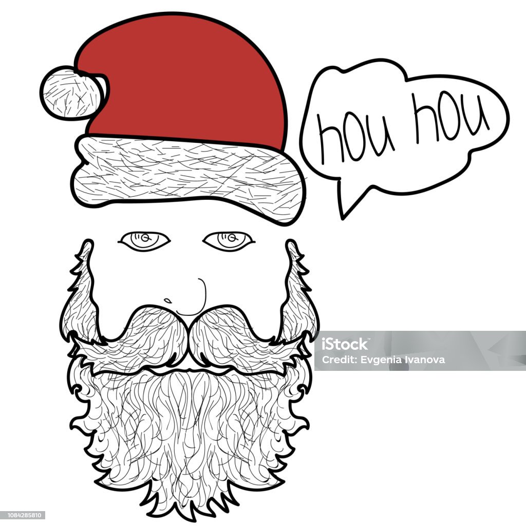 Vetores de Estranho Papai Noel Do Engraçado Ano Impressão Com Piadas e mais  imagens de Chapéu de Papai Noel - iStock