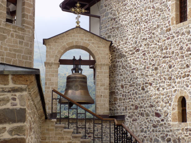 istock Church bell in the monastery belfry 1084291306