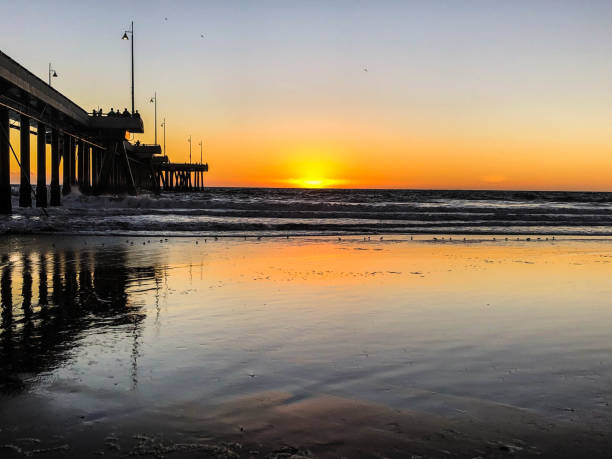 istock Sunset in Venice Beach in Los Angeles, CA 1084291796