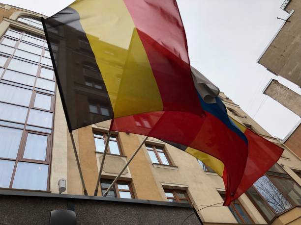 istock Flags,National,Russia,Belgium 1084294602