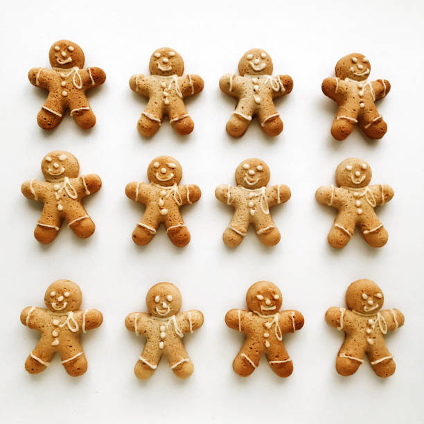 Christmas homemade gingerbread cookies.