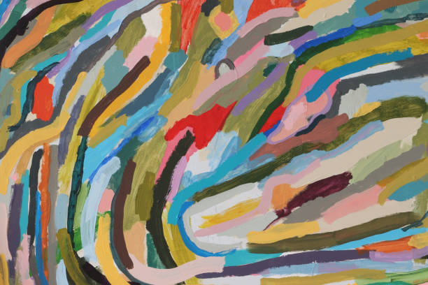 Paint strokes abstract background pattern vector art illustration