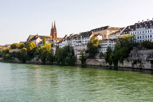 istock Architecture along Rhine River in Basel, Switzerland 1084315786